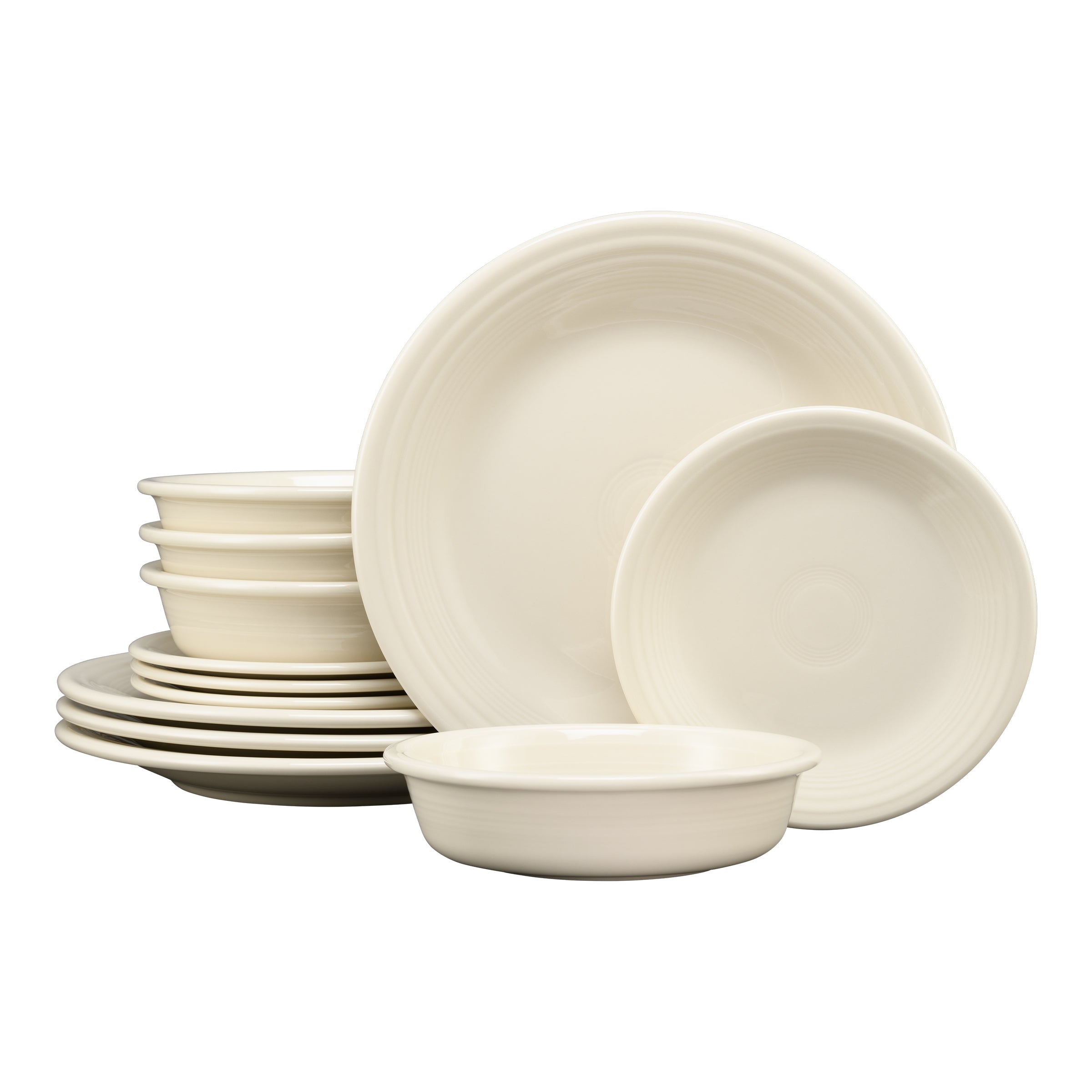 Fiesta Dinnerware - Classic Rim 12-Piece Dinnerware Set, Service for 4 - Image 14