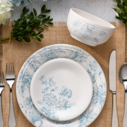 Alternative view of Fiesta Dinnerware - Botanical Floral Sky Classic Rim 10 1/2 Inch Dinner Plate