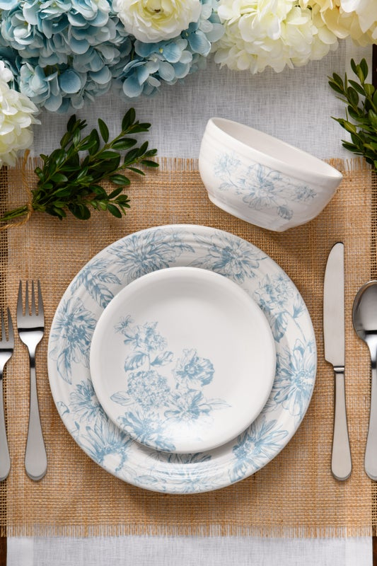 Fiesta Dinnerware - Botanical Floral Sky Bistro Coupe 5 1/2 Inch Cereal Bowl 22 OZ - Image 2