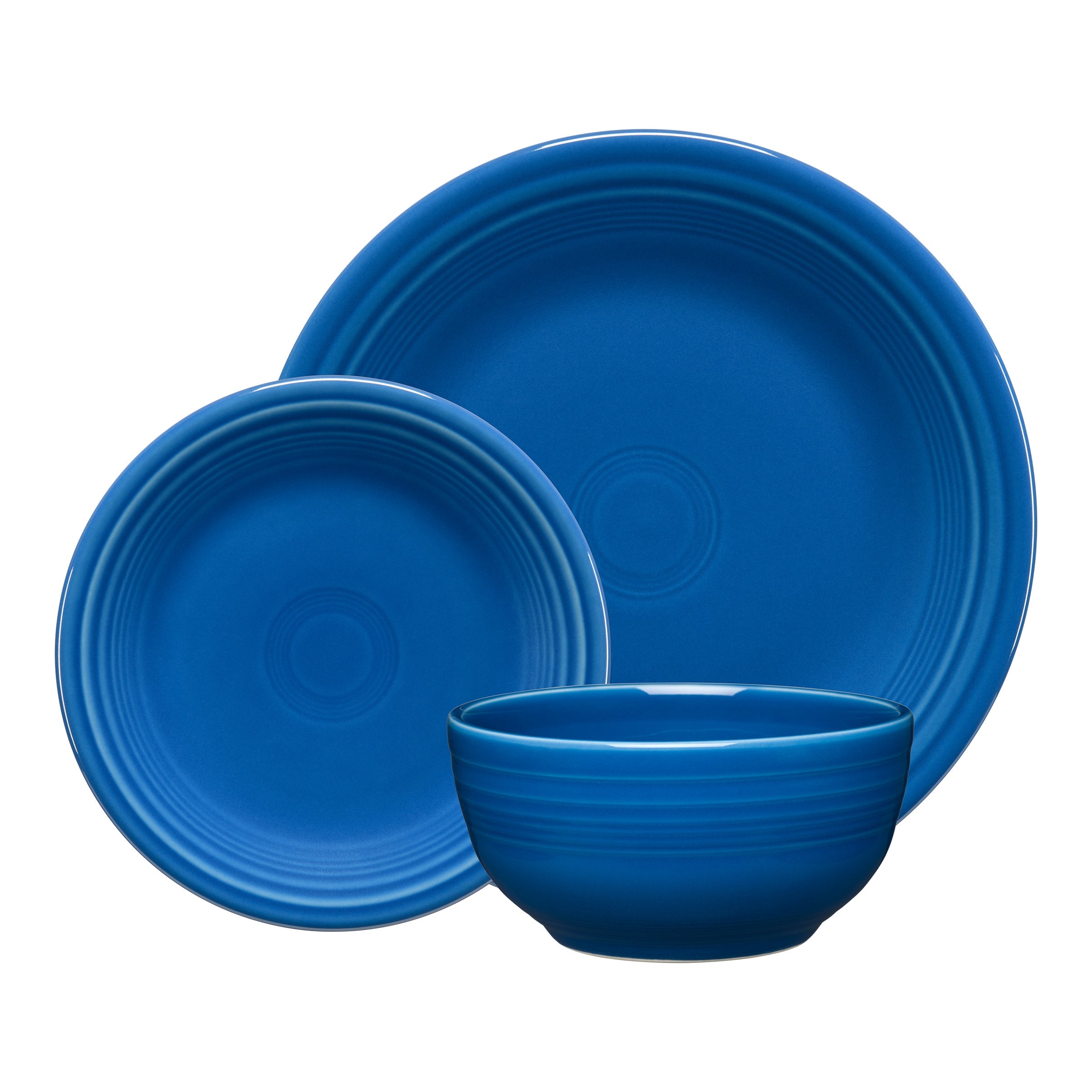 Fiesta Dinnerware - Lapis Classic Bistro 3-Piece Place Setting, Service for 1