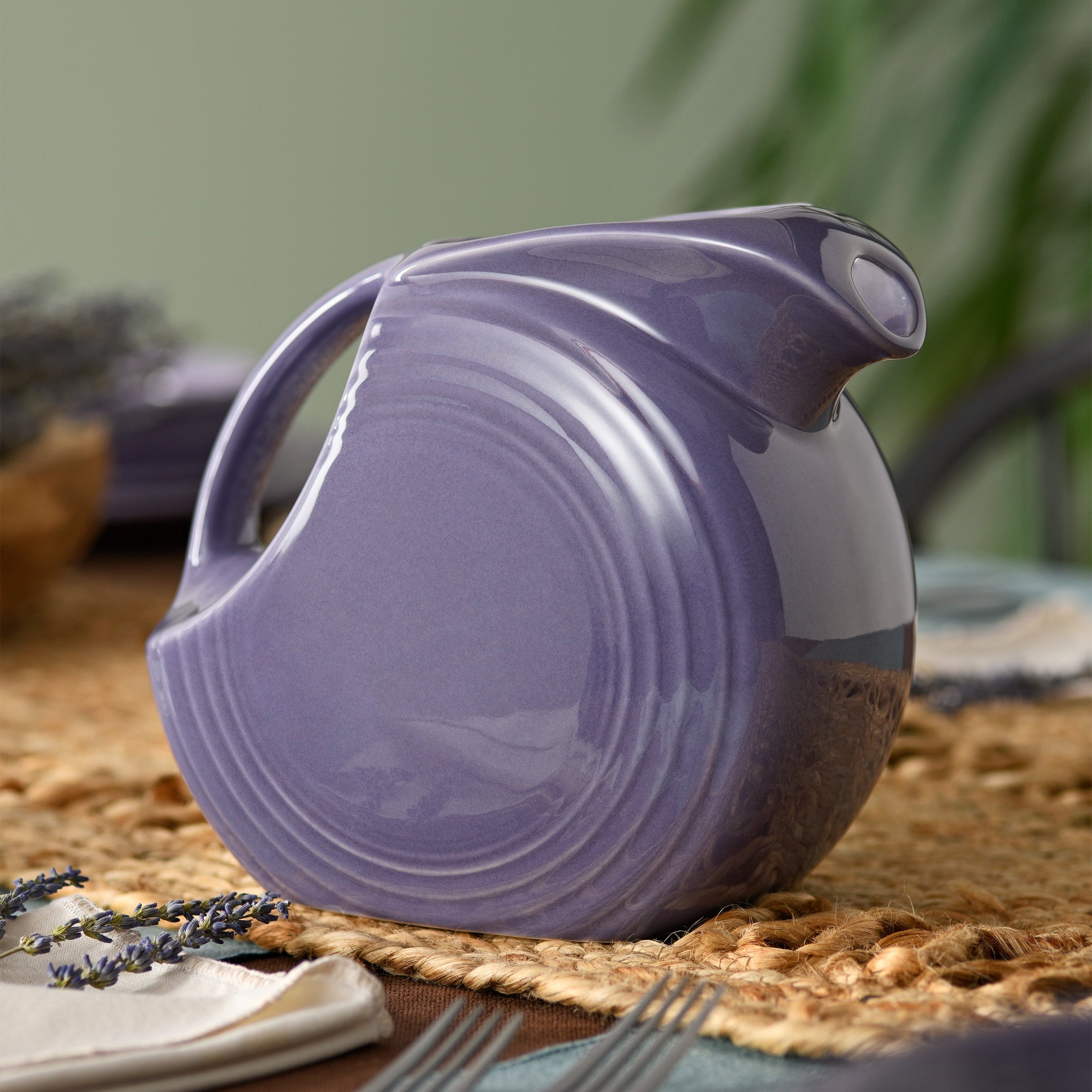 Fiesta Dinnerware - Lavender 67 OZ Large Disk Pitcher - Image 3
