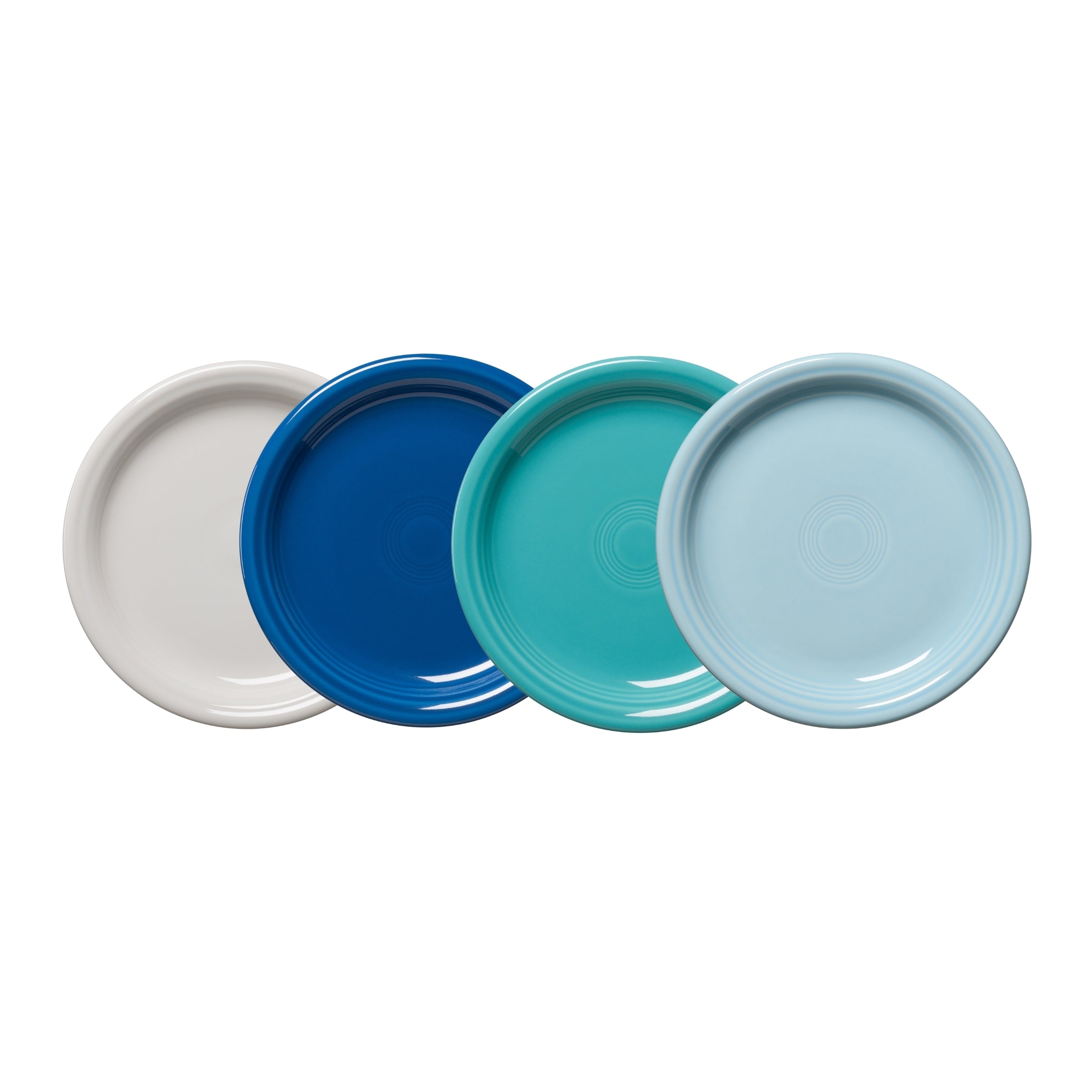 Fiesta Dinnerware - Mixed Coastal Blues Bistro Coupe 7 1/4 Inch Salad Plate, Set of 4