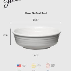Alternative view of Fiesta Dinnerware - Classic Rim 5 5/8 Inch Small Bowl 15 OZ Foundry