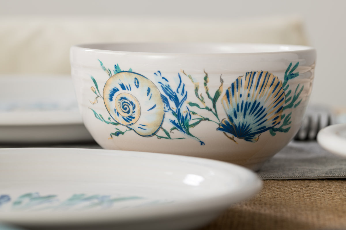 Fiesta Dinnerware - New Retired Coastal Shores Bistro Coupe 5 1/2 Inch Cereal Bowl 22 OZ - Image 2