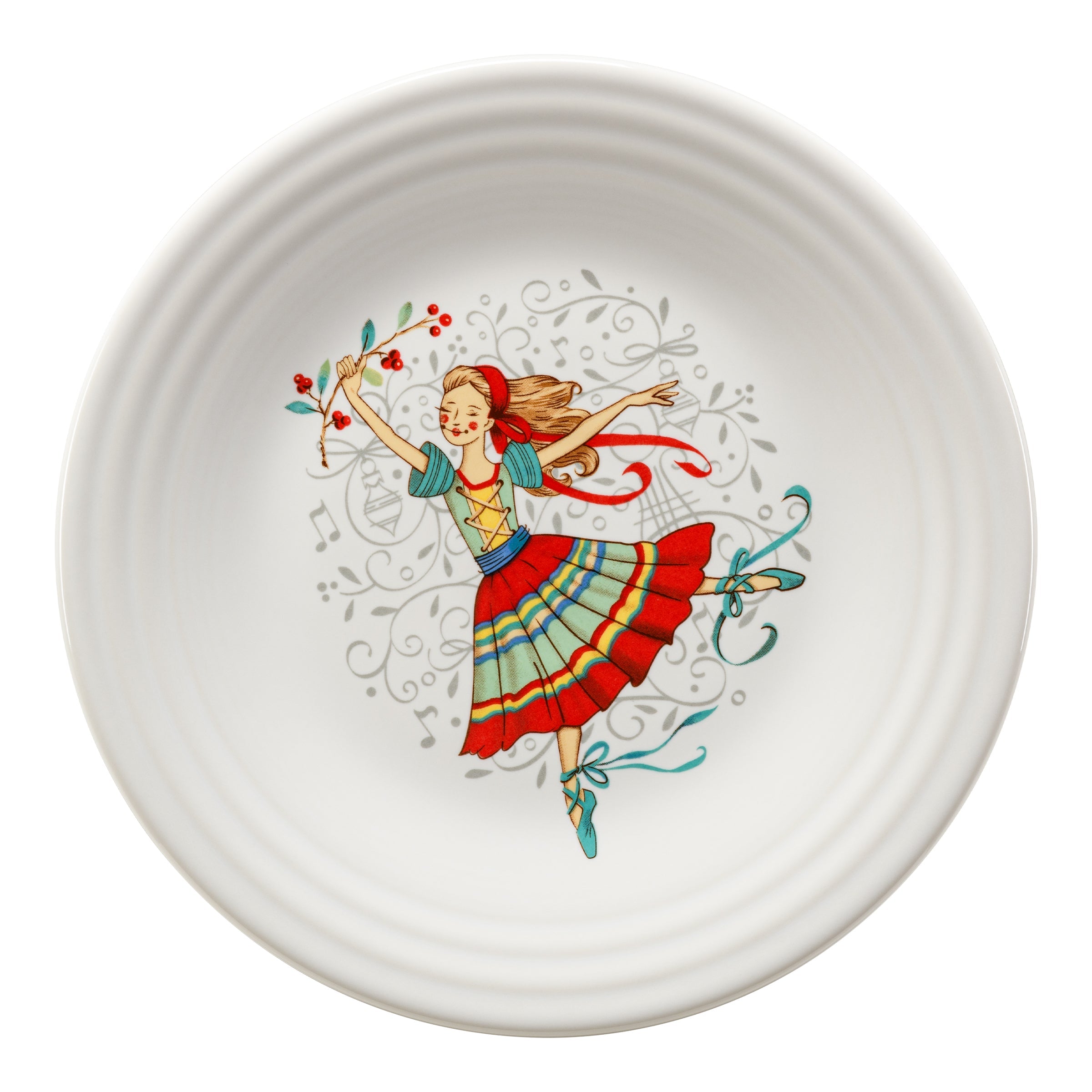 Fiesta Dinnerware - Nutcracker Ballerina Classic Rim 9 Inch Luncheon Plate