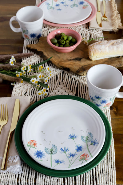 Fiesta Dinnerware - Breezy Floral Classic Rim 9 Inch Luncheon Plate - Image 2