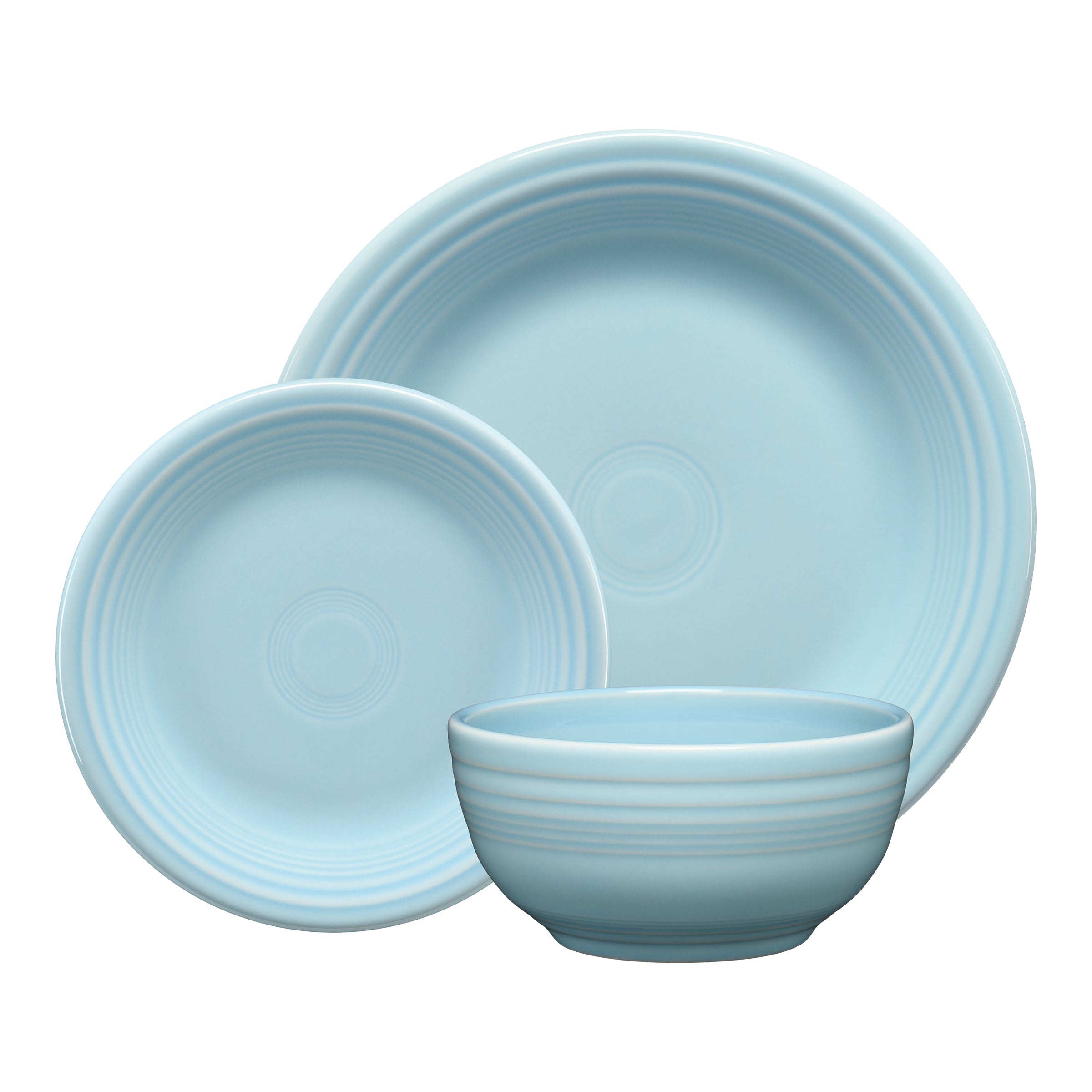 Fiesta Dinnerware - Sky Classic Bistro 3-Piece Place Setting, Service for 1