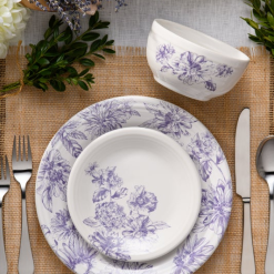 Alternative view of Fiesta Dinnerware - Botanical Floral Lavender Bistro Coupe 5 1/2 Inch Cereal Bowl 22 OZ