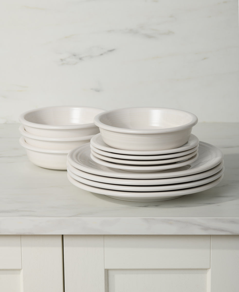 Fiesta Dinnerware - Classic Rim 12-Piece Dinnerware Set, Service for 4 - Image 2