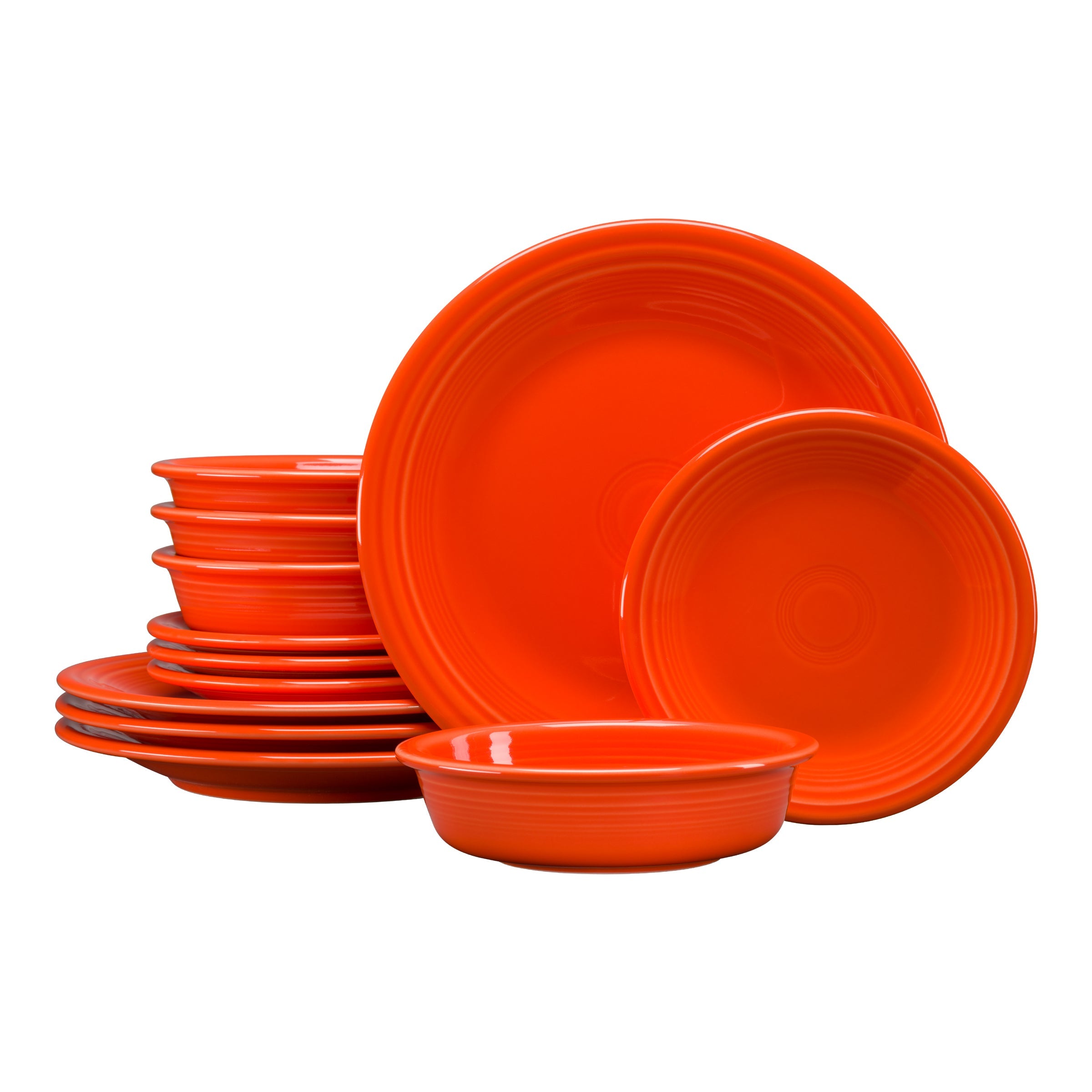 Fiesta Dinnerware - Classic Rim 12-Piece Dinnerware Set, Service for 4 - Image 9