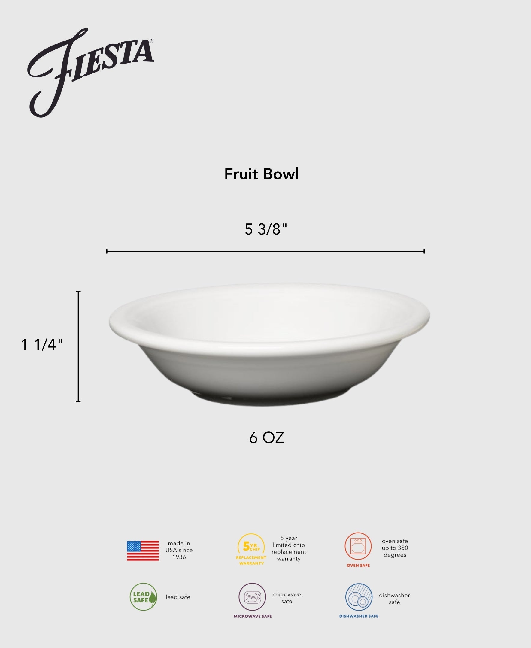 Fiesta Dinnerware - Lavender Fruit Bowl - Image 2