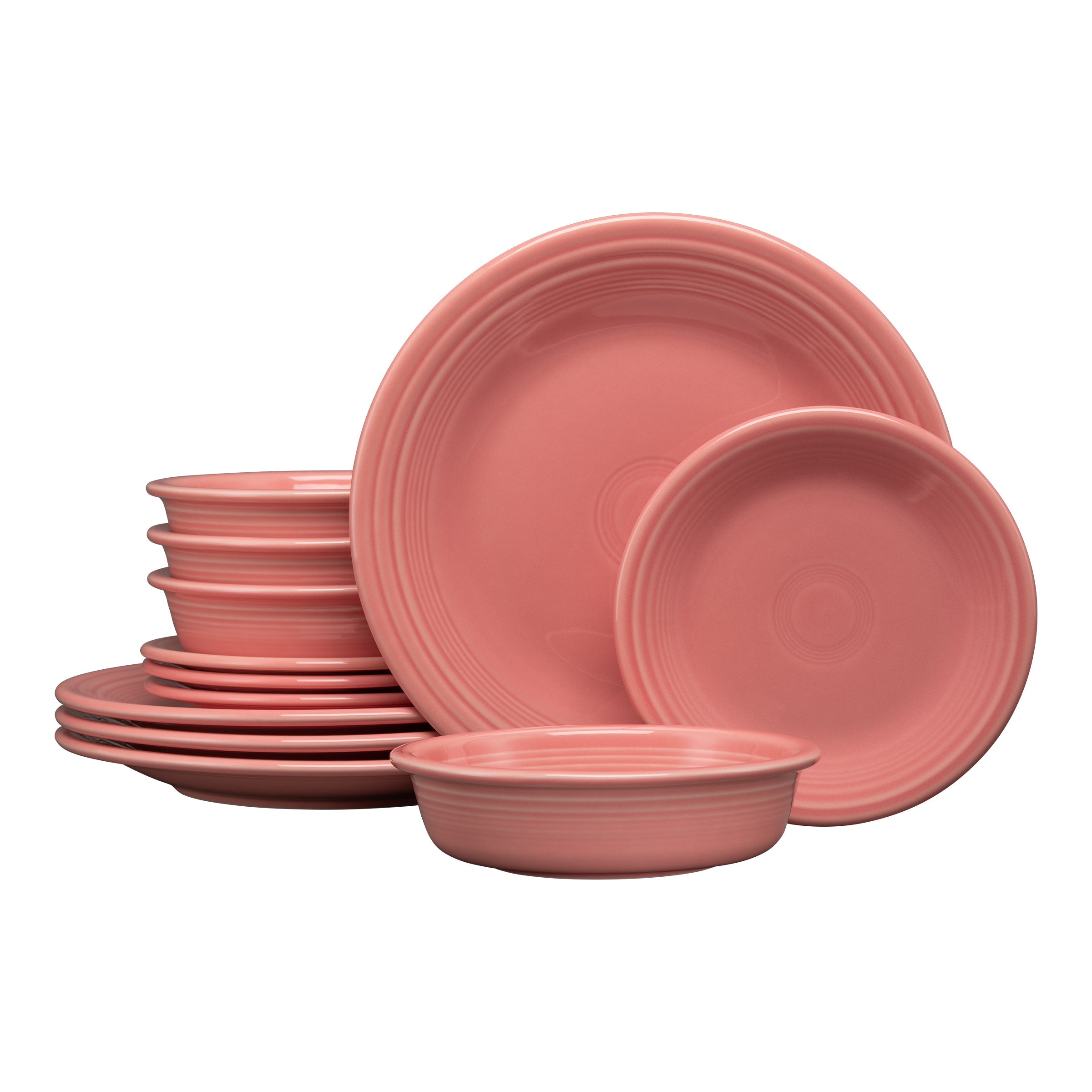 Fiesta Dinnerware - Classic Rim 12-Piece Dinnerware Set, Service for 4 - Image 12