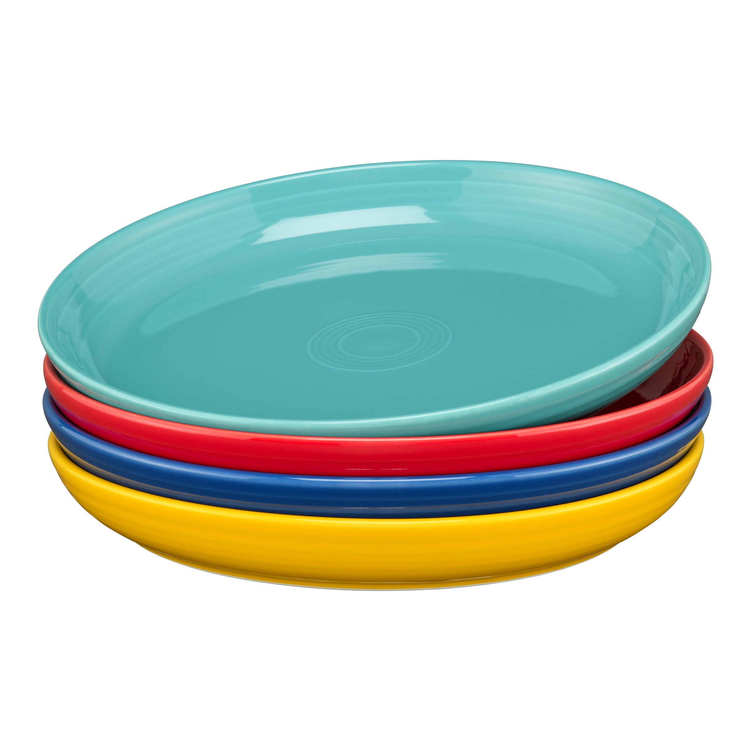 Fiesta Dinnerware - Mixed Vibrant Coupe 10 3/8 Inch Dinner Bowl 40 OZ, Set of 4