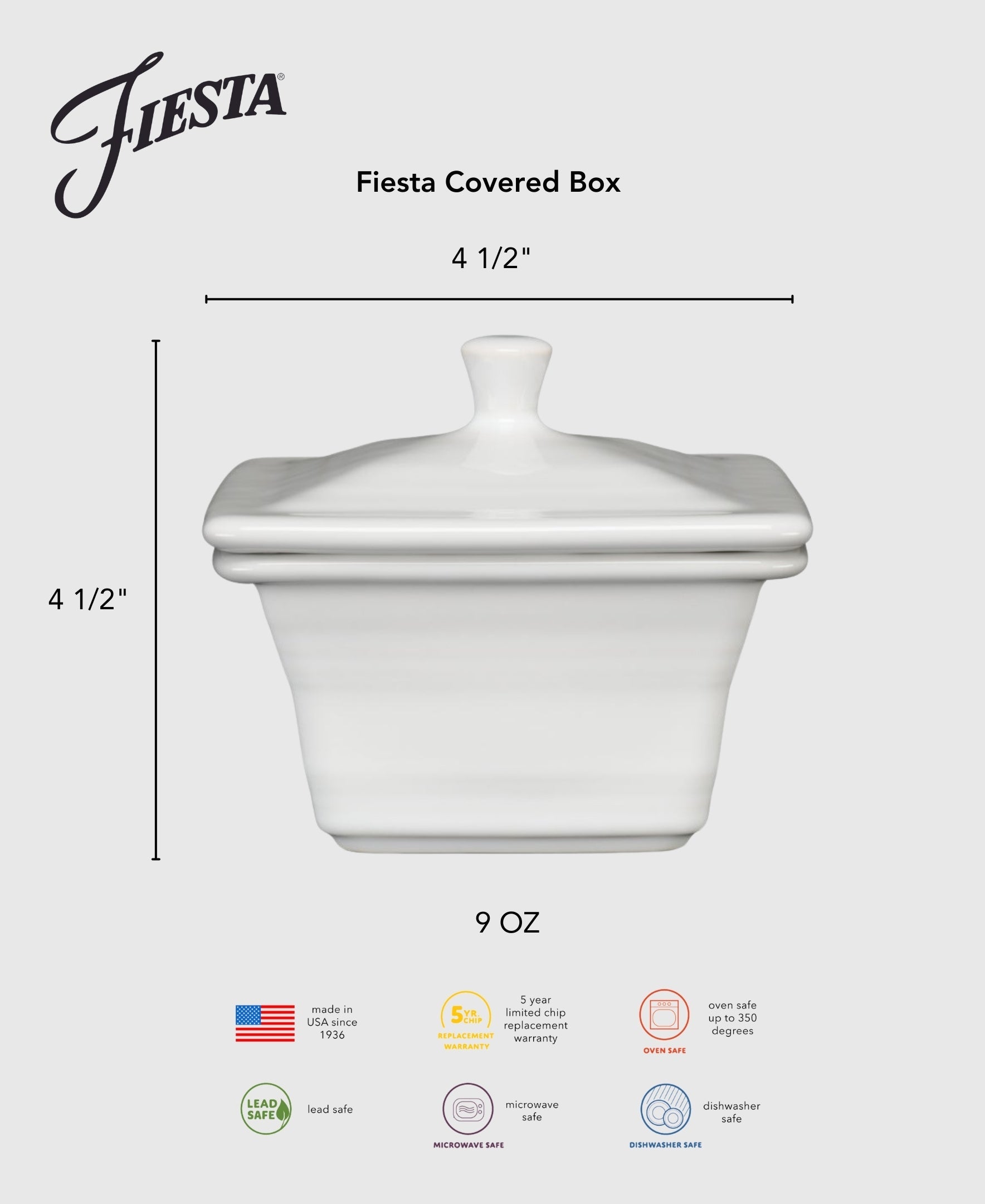 Fiesta Dinnerware - New Retired Fiesta Covered Box 4 5/8 Inch x 3 3/4 Inch - Image 10