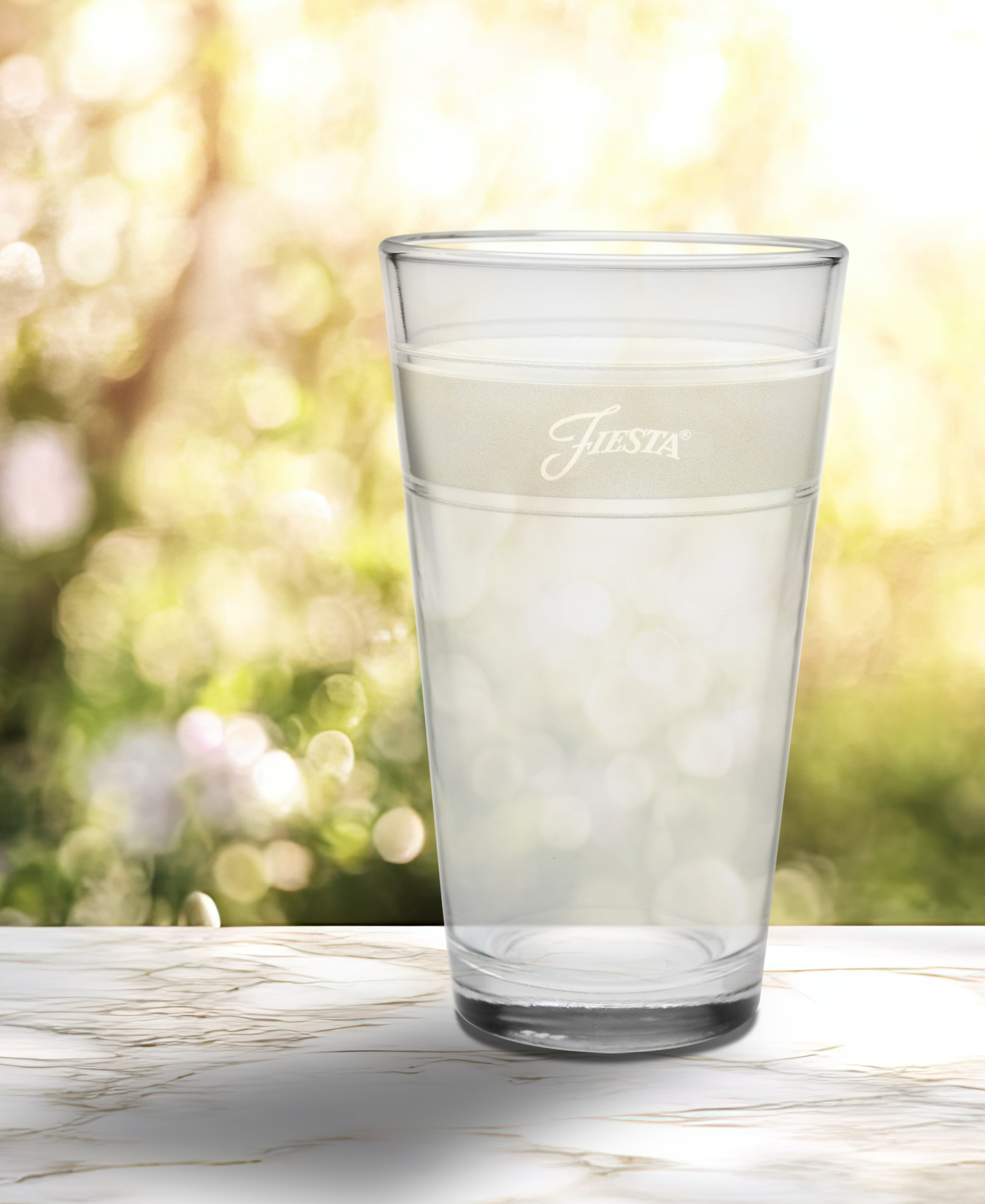 Fiesta Dinnerware - Linen 16 oz. Frame Cooler Glass - Set of 4 - Image 3